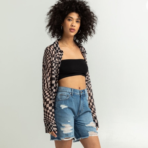 NWT RSQ Boyfriend Denim Shorts - Picture 4 of 7